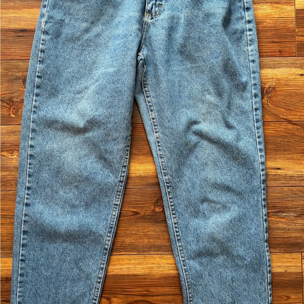 Vintage 90s Lee Women’s Jeans Size 14 Long High Rise Blue Denim USA Made - Picture 12 of 14